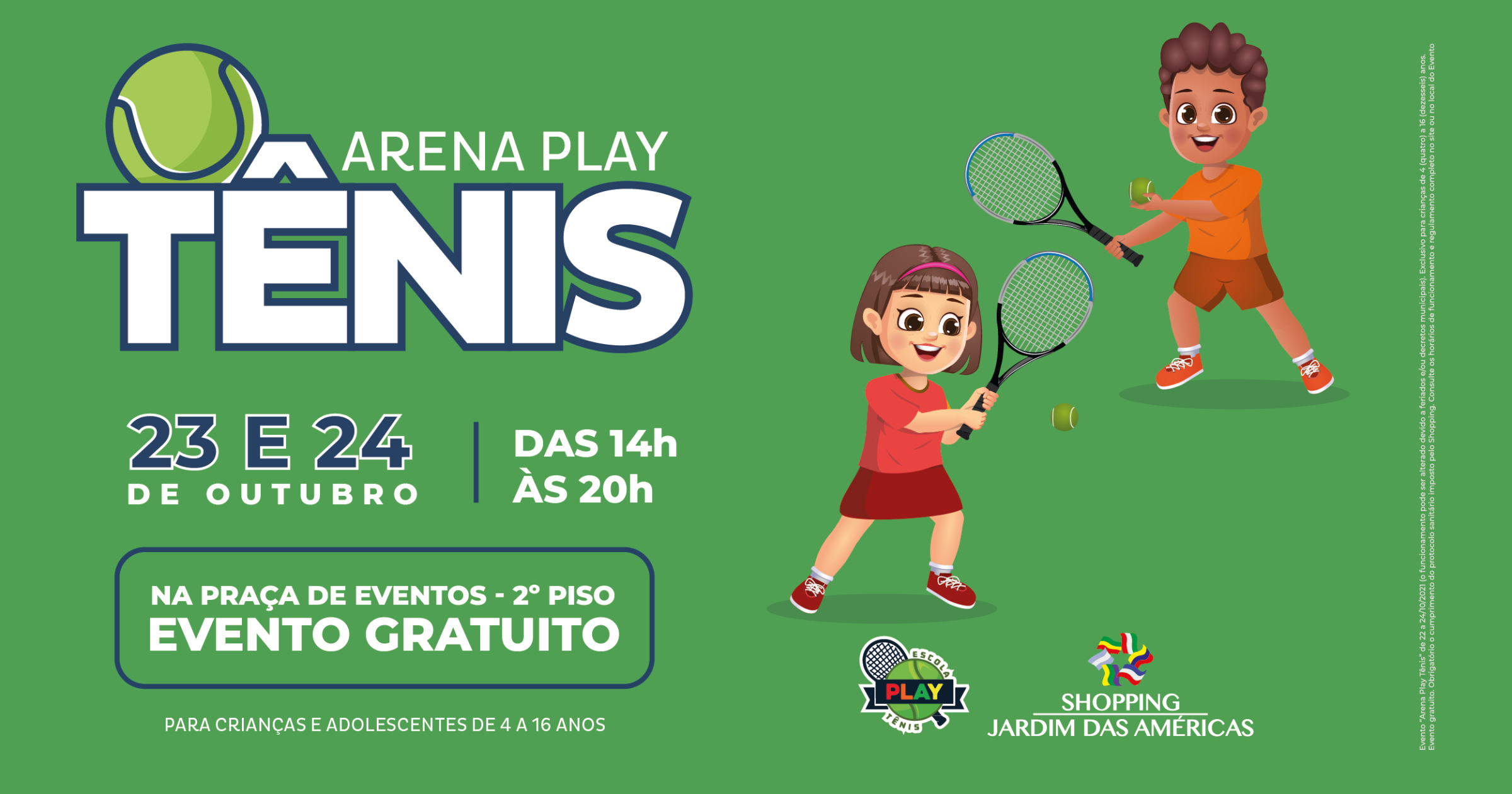 ARENA PLAY TÊNIS - Shopping Jardim das Américas