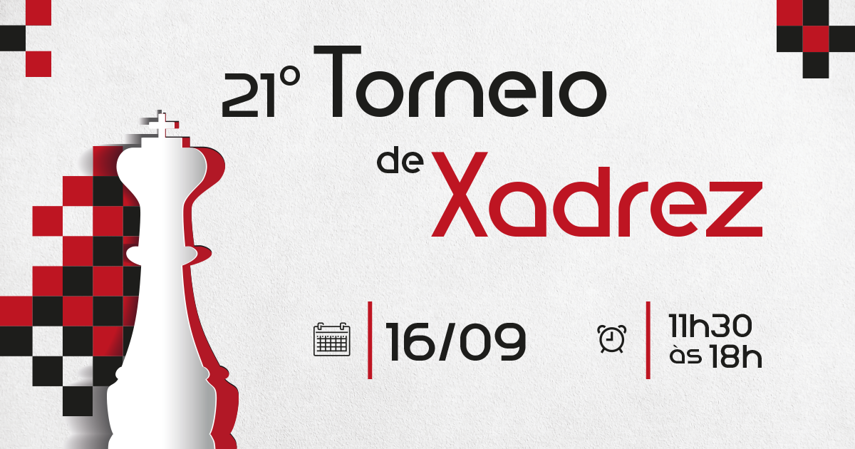 Edição 2021 do tradicional Campeonato de Xadrez será virtual