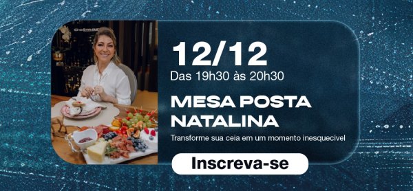 JARDIM LAB - OFICINA DE MESA POSTA NATALINA COM ENIA PEREIRA