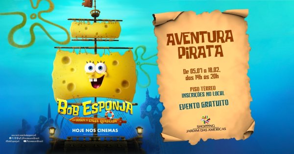ATRAÇÃO TEMÁTICA - BOB ESPONJA: EM BUSCA DA CALÇA QUADRADA