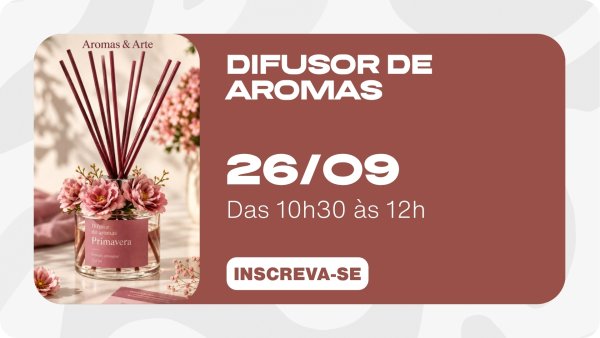 JARDIM LAB - OFICINA DIFUSOR DE AROMAS – CRIE A SUA PRIMAVERA
