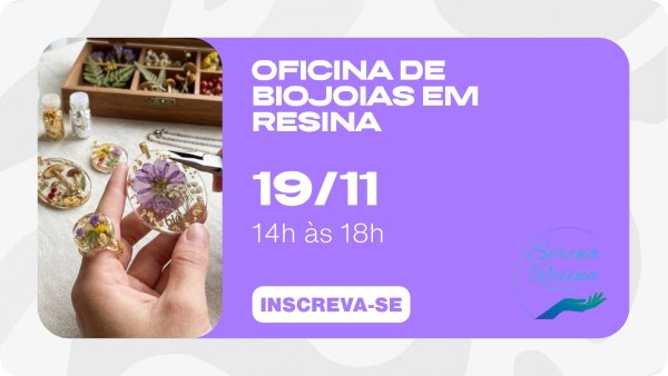JARDIM LAB - OFICINA DE ARTESANATO EM RESINA - BIOJOIAS